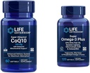 Extension de vie Super Ubiquinol CoQ10 avec soutien Mitochondrial amélioré et Super Omega-3 Plus EPA/DHA Huile de poisson, sésame Lignans, extrait d'olive, Krill & Asta