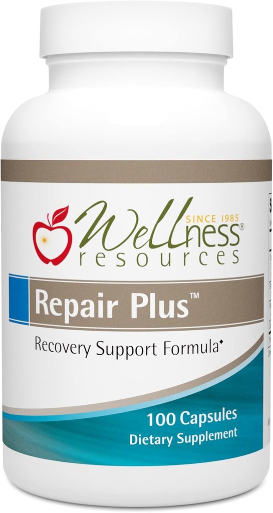 Repair Plus avec TurmiPure Gold Turmeric (Curcumin) avec Quercetin et les enzymes protéolytiques Bromelain et Papain. pour la réparation, la récupération, la santé tissulaire et l'inflammation (100 capsules)