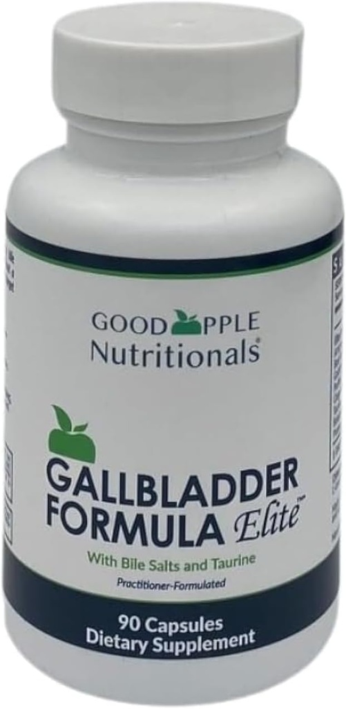 Gallbladder Formula Elite avec des sels de bile purifiés. Support pour l'inconfort abdominale, le gaz et l'indigestion. Support pour Gallbladder/No Gallbladder 90 Caps