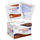 Dynarex Povidone-Iodine Prep Pads, saturé avec Povidone Iodine 10%, Wipes antiseptiques de grade médical utilisé pour la préparation des procédures mineures antérieures, moyenne, 1 cas de 100 Prep Pads