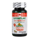 LEONFLAX, 100 % de graines de lin canadien authentique, améliorer votre santé digestive, 60 capsules, bouteille