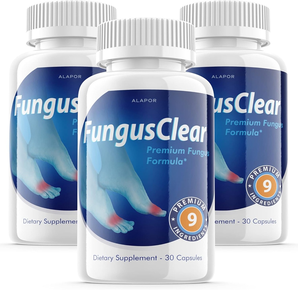 (3 Pack) Fungus Clear - Pilules probiotiques, formules avancées Fungusclear Capsules, Max, pour 90 jours d'approvisionnement.