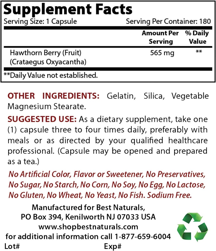 Berry à épines 565 mg et poudre de racine de betterave 500 Mg