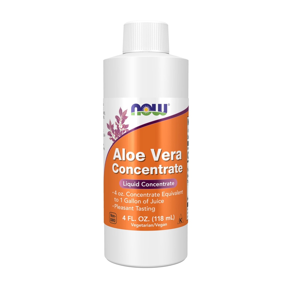 MAINTENANT compléments alimentaires, concentré d'Aloe Vera (40:1 contenant des polysaccharides actifs), 4-Ounce