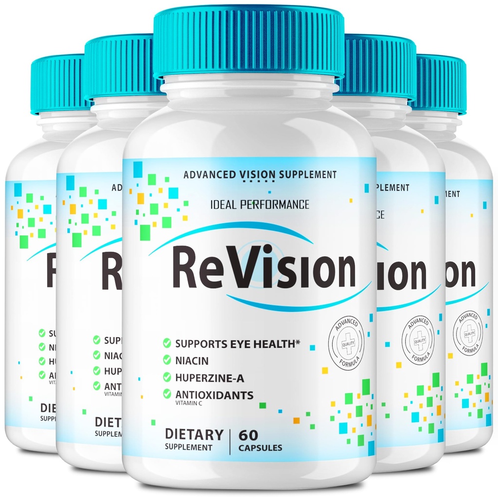 PERFORMANCE IDEAL (5 Pack) Révision Pilules de supplément oculaire Vision avancée 2.0 Gélules vitaminiques complexes pour soins oculaires Pro (300 Capsules)
