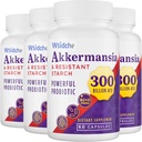 300 milliards d'AFU Akkermansia Muciniphila, Supplément GLP1 pour les femmes et les hommes, Akkermansia Probiotic pour GLP-1, Digestive, Gut, Immune et la santé globale, améliore Gut Digestive Lining fonction - 240Capsule