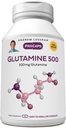 ANDREW LESSMAN Glutamine 500 mg - 60 Capsules - Acid Amino de forme libre. Soutient le muscle squelettique, la santé gastro-intestinale. Maintient des reins, du foie, du coeur, du cerveau. Capsules faciles à avaler.