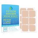 Patchs de récupération YETAIM pour les femmes hommes: 48-Pack Energy Boost Récupération rapide - Day Night Party Support - Appliquer sur le poignet de cou de bras retour pour la fête fun Morning Revival - Bleu clair