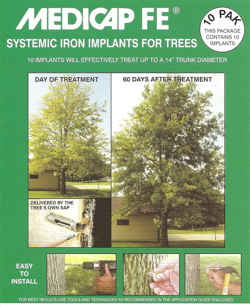 FE FE1210 Implant d'arbre de fer systémique, paquet de 10