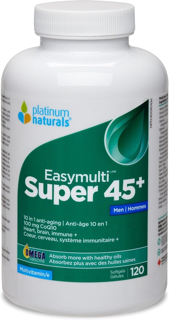 PLATINUM Super Easymulti 45+ pour les hommes ( 120 gelsl)