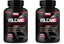 Facteur de force Volcano avant l'entraînement Supplément booster d'oxyde nitrique pour les hommes avec la créatine et la L-Citrulline pour stimuler et l'énergie, aider à construire le muscle, meilleure pompe et l'entraînement, 120 capsules (paquet de 2)
