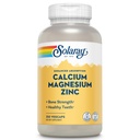 SOLARAY Supplément au zinc de magnésium de calcium - avec du calcium 1000mg, du magnésium 500mg - Santé osseuse, fonction musculaire, santé cardiaque et soutien immunitaire - Vegan, garantie de 60 jours, 62 portions, 250 VegCaps