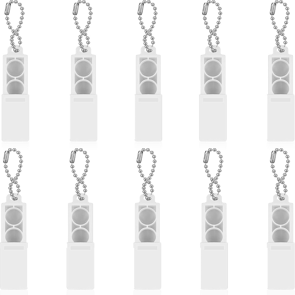 Flutesan 10 pièces Aide à l'audition Batterie Case 312 Aide à l'audition Batteries Caddy Aide à l'audition Amplificateur Boîte de stockage Porte-batterie en plastique Porte-bagages portable Boîte de transport de poche avec porte-clés