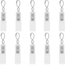 Flutesan 10 pièces Aide à l'audition Batterie Case 312 Aide à l'audition Batteries Caddy Aide à l'audition Amplificateur Boîte de stockage Porte-batterie en plastique Porte-bagages portable Boîte de transport de poche avec porte-clés