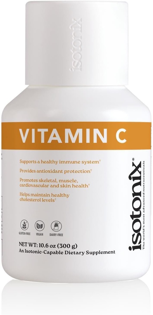 Isotonix Vitamine C, offre une protection antioxydante, soutient un système immunitaire sain, maintient un cholestérol sain, la santé musculaire et cutanée, la santé cognitive, l'Amérique du marché (90 portions)
