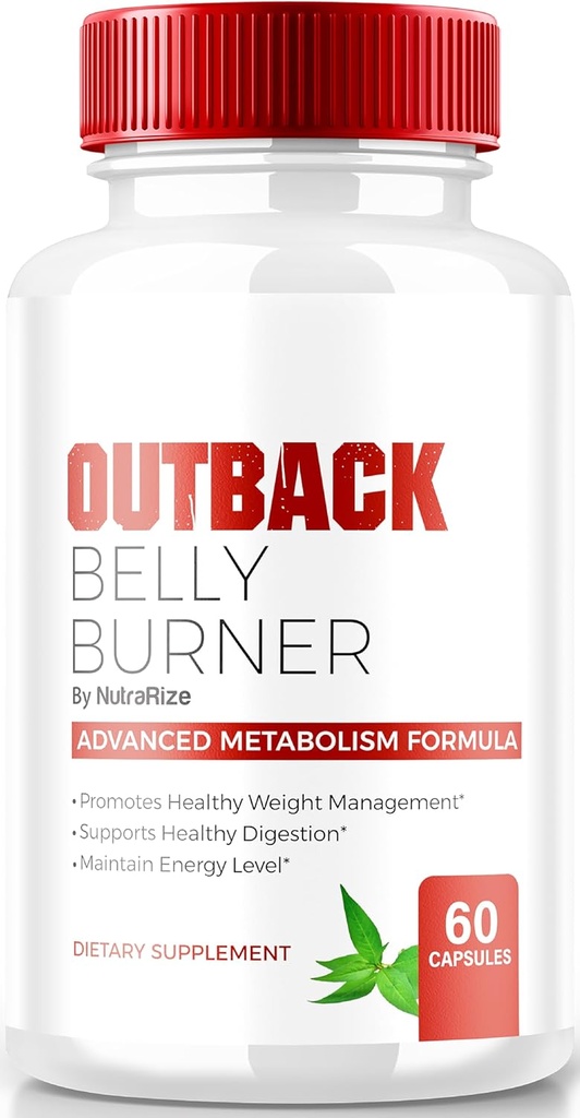 Pilules de brûleur Belly Outback, Capsules Keto de brûleur Belly Premium Back, All Natural Keto supplément pour soutenir la condition physique et les objectifs du corps, Avis officiels Outback BellyBurner (60 capsules)