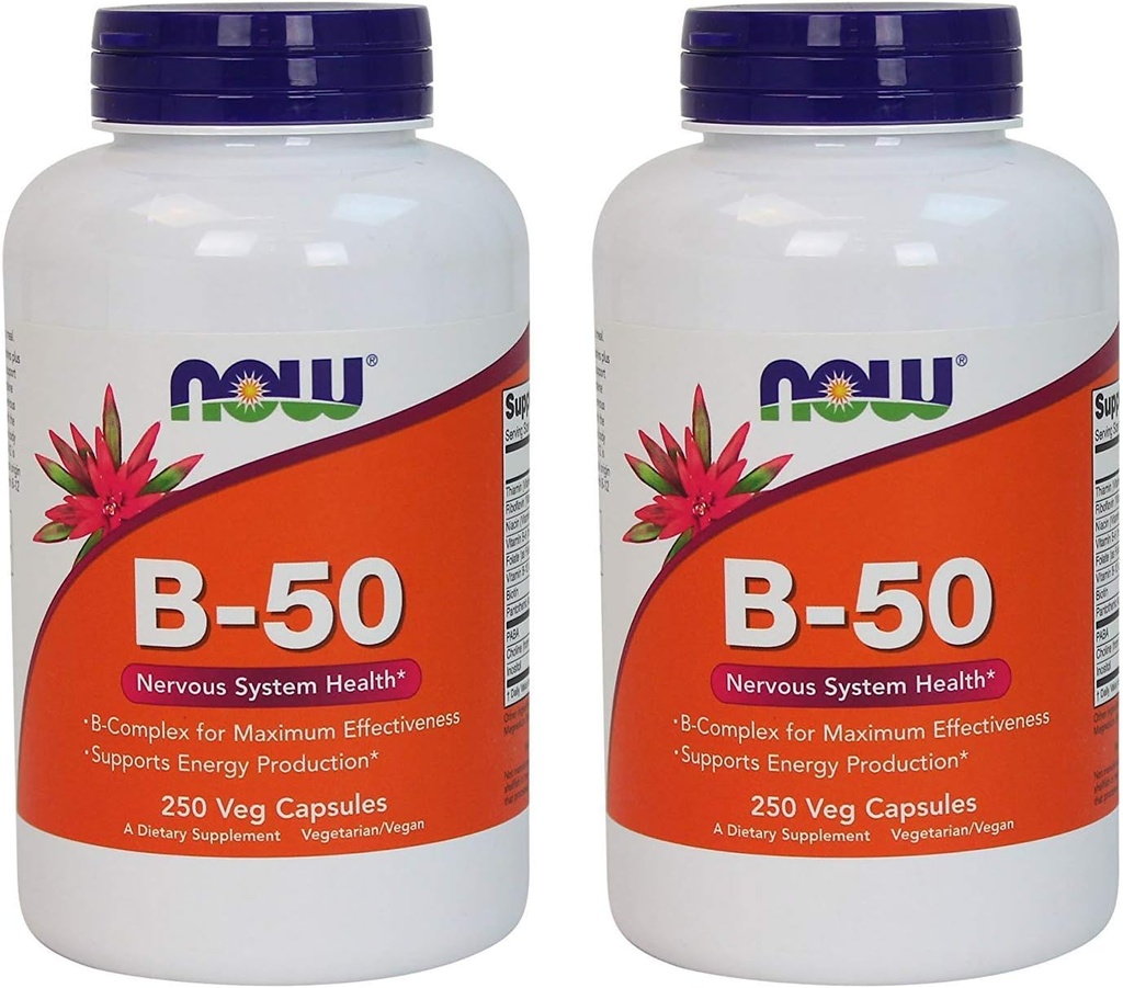 Now Foods, B-50, 250 gélules (paquet de 2)