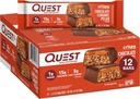 Quest Nutrition Chocolat croquant Caramel Pecan Hero Protein Bar, 15g Protéines, 1g Sucre, 3g Net Carb, Gluten sans protéines Snack, Keto Friendly, 12 Compte