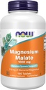 NOW Foods Supplements, Magnesium Malate 1000 mg, Energy Production*, Nervous System Support*, 180 Tablets