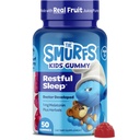 Les Schtroumpfs 1mg Mélatonine Gommies pour les enfants avec Camomile & Lemon Baume pour un sommeil reposant Âge 3+.