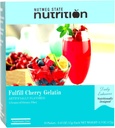 Nutrition de l'état de la noix de muscade – Mélange à haute teneur en fibres, faible teneur en calories, sans gras, décaféiné, sans sucre, naturellement aromatisé, compatible avec les protéines idéales, sans aspartame, 10 portions par boîte (gélatine cerise)