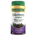Gommies de baies aînées de la nature, supplément alimentaire, soutient la santé immunitaire, contient des vitamines A, C, D, E et zinc, 100 mg, 70 Gommies