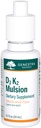 Marques Genestra D3 K2 Mulsion - Vitamines liquides pour la santé des os - Citron naturel - 122 portions