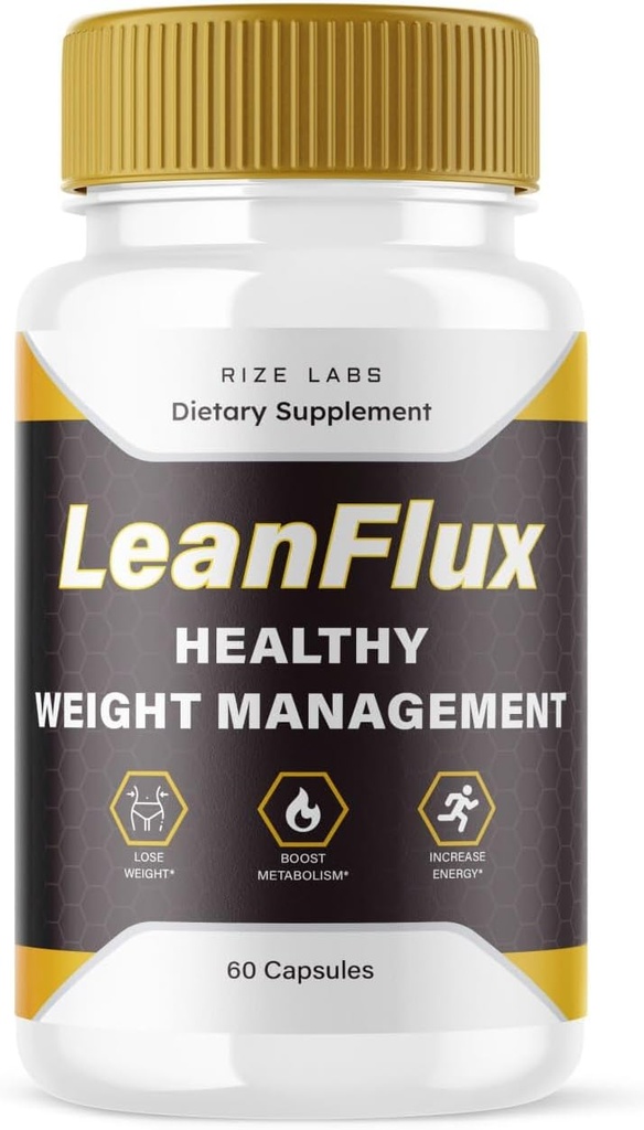 Rize labs LeanFlux - LeanFlux Perte de poids pour augmenter les niveaux de MTD, Leanflux Reviews Pilules de supplément faciles à avaler, gain de brun tissu adipeux BurnFat (60 capsules)
