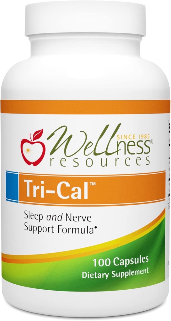 Tri-Cal - Taurine, Glycine et Calcium pour la relaxation et le sommeil (100 Capsules de Veggie)