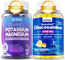 2Pack Gommies de magnésium de potassium + 1Pack Glumies remplis de glucosamine