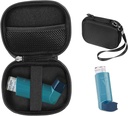 CaseSack Asthma Inhaler étui, compact et robuste pour inhalateur pour adultes et enfants, avec chambres pour pilules et autres essentiels (noir)