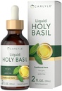 Carlyle Teinture de basilic Saint de 2 Fl Oz de supplément d'extrait liquide de Tulsi Feuille de Drops végétariens sans OGM, sans gluten