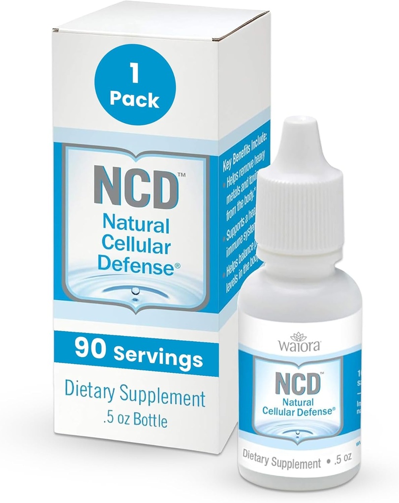 Waiora NCD Zeolite Liquid Drops – Pure Zeolite Binder pour Immune Boost, Gut Cleanse, pH Balance, Meilleur supplément liquide pour les hommes et les femmes, pH Balance, gouttes nettoyantes (0,5oz, 90 portions)