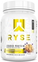 Poudre de protéines chargées RYSE - Muffin de myrtilles - 25g Protéine de lactosérum isolée et concentrée avec fibre prébiotique et MCT - faible teneur en glucides, faible teneur en sucre, agréable à la digestion - 20 portions / 1,5 lb Tub