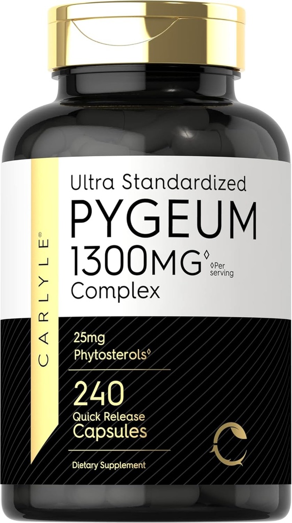 Carlyle Pygeum Supplément 1300mg. 240 Capsules.