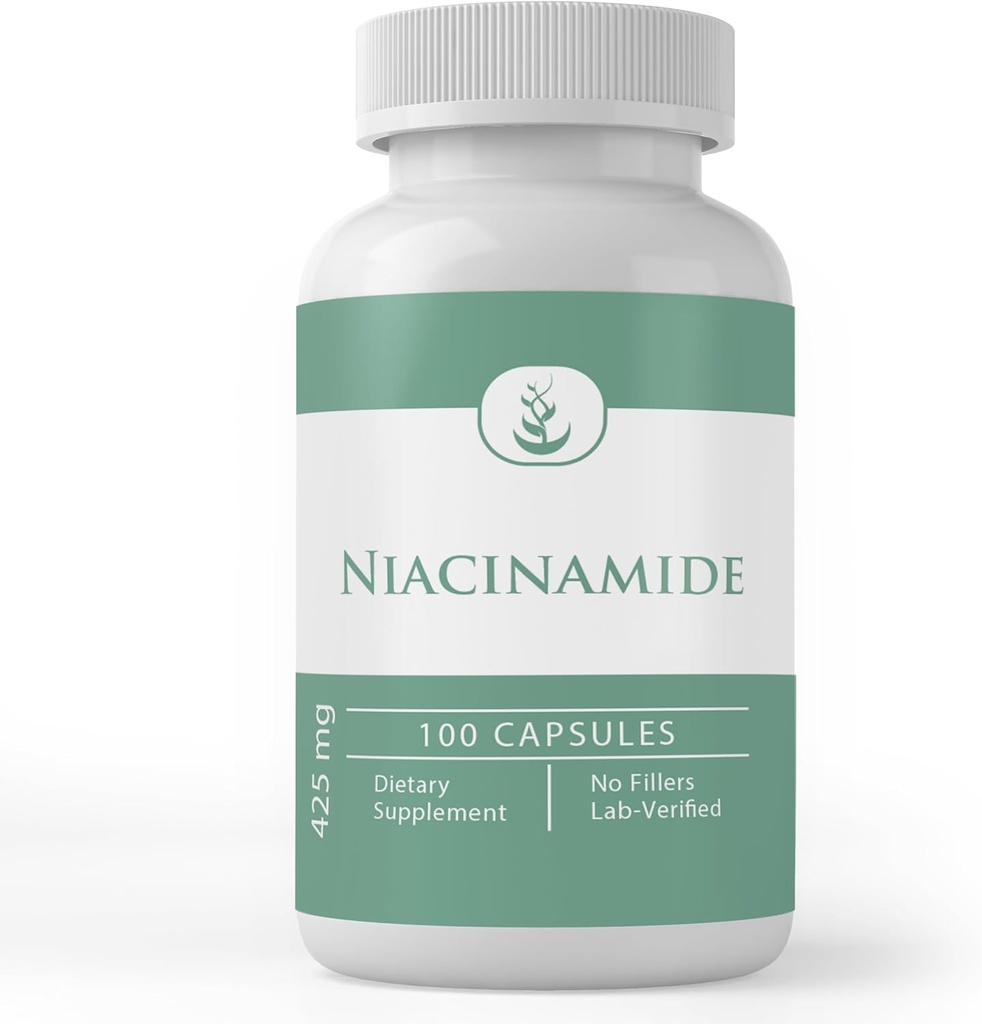 Ingrédients originaux purs Niacinamide (vitamine B3), Pure, Pas d'additifs ou de remplissages, laboratoire vérifié
