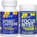 STACKS NATURELS Smart Caffeine + Focus Bites Bundle - Suppléments caféine et paraxanthine - Supporte Energy & Focus* - Pas de jitters ou de crash - 90 pièces