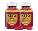 Laboratoires justifiés (2 Pack excellents résultats Gommies de vinaigre de cidre de pomme 1000MG Keto avec racine de ciboulette de jus de grenade B12 120 Gummys