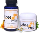 AbeeMed Natural Supplément 60 Capsules + Crème 2 oz Value Pack - Bee Venom Apitoxin - Soutien de la douleur - Mobilité