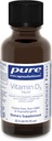Encapsulations pures Vitamine D3 Liquid, supplément pour soutenir la santé des os, des seins, des cardiovasculaires, des colonies et des immunes.