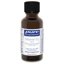 Encapsulations pures Vitamine D3 Liquid, supplément pour soutenir la santé des os, des seins, des cardiovasculaires, des colonies et des immunes.
