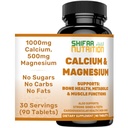 SHIFAA NUTRITION Calcium halal supplément de magnésium avec/vitamine D3.