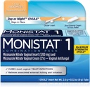 Traitement de l'infection à levure MONISTAT 1-Dose, 1 ovule Insert et crème de démangeaison externe