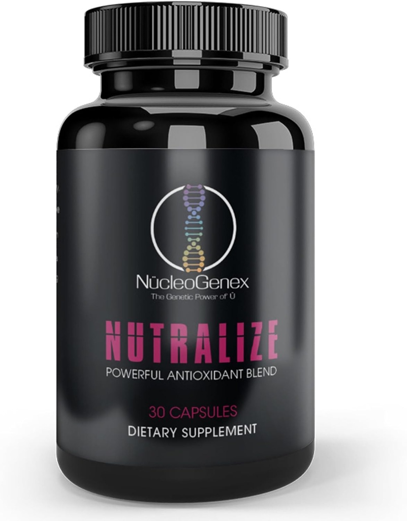 Nutralize - La clé à l'appui d'un processus de vieillissement en santé et d'un système immunitaire - Potent Blend pour une protection cellulaire puissante - Xanthohumol, CurcuPrime, complexe C-60, PureQQ - 30 capsules
