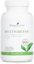 Young Living MultiGreens Capsules - 120 ct Huiles Essentielles - Boost Vitalité & Support Systèmes Glandulaires, Nerveux, Circulatoires - Supplément à base de plantes avec des huiles revitalisantes