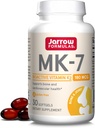 Formules de Jarrow MK-7 180 mcg - 30 Softgels - Produit de vitamine K supérieure pour construire des os forts - Soutient la santé cardiovasculaire et cardiaque - 30 portions