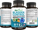BioFinest Bladder Supplément de contrôle pour les hommes et les femmes - 120 Gélules - Saw Palmetto, canneberge, graines de citrouille, vitamine E, Boswellia, racine de dandelion - Urinary Tract Bladder Health - Fabriqué aux États-Unis