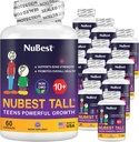 NuBest Tall 10+ Premium Bone Strength Formula, amélioration de l'immunité et de la santé globale pour l'âge 10+ avec Calcium, Vitamine D3, Vitamine K2, et Multivitamines Pack 12