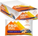 PROBAR - Barre de farine, Muffin de bleuets, non-OGM, sans gluten, saine, végétale, ingrédients alimentaires entiers, énergie naturelle (12 Nombre)