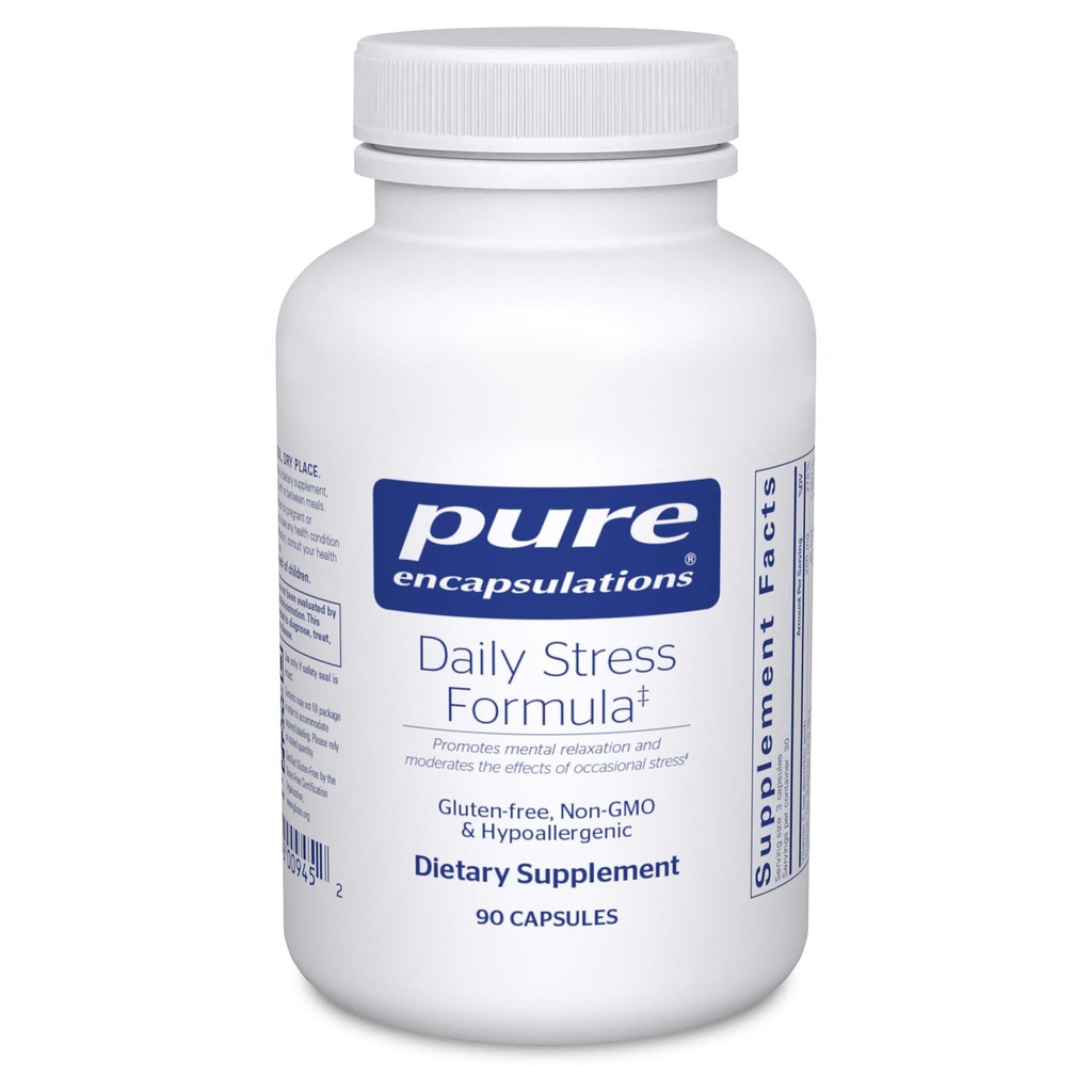 Encapsulations pures La formule quotidienne du stress favorise la relaxation et les modérés Les effets du stress occasionnel*